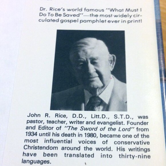 Vintage, Rare Rice Reference Bible, Christian Religion Classic - Picture 6 of 12